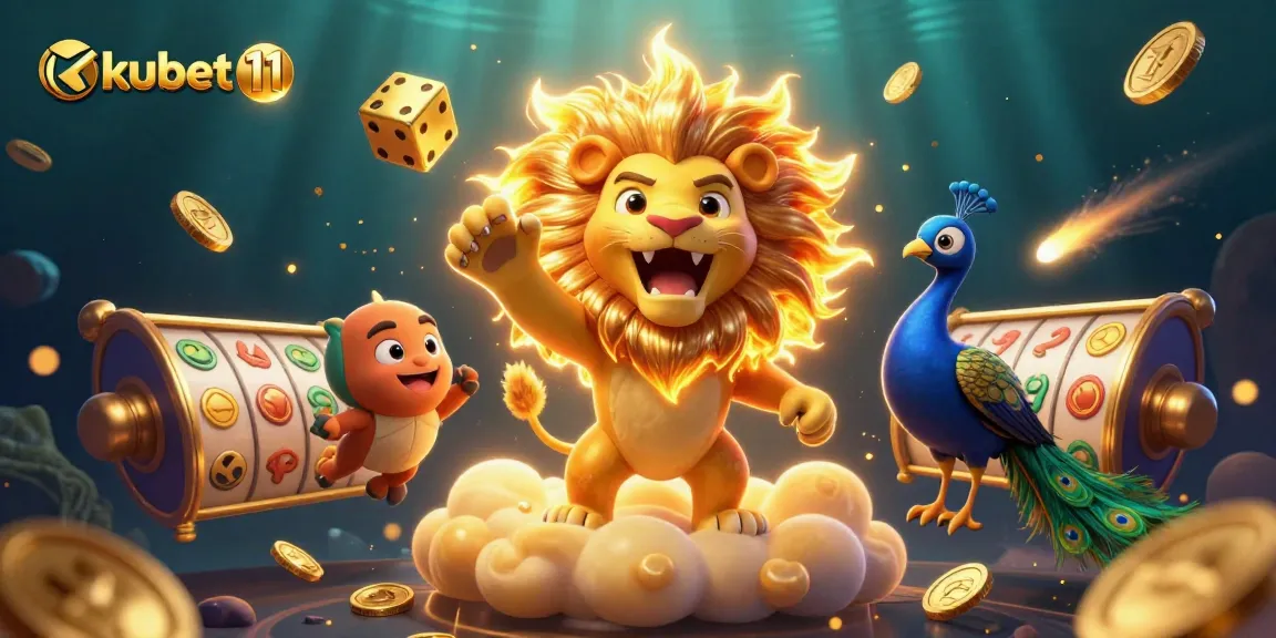 Experience thrilling wins with kubet 11's vibrant 3D jackpot scene, featuring dazzling slots.